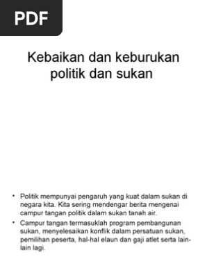 Politik Dan Sukan Pdf