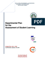 PLAN - Departmental Student Learning Assessment Plan