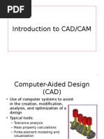 Introduction To CAD/CAM