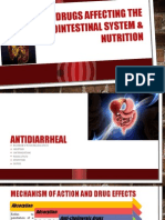 Drugs Affecting The Gastrointestinal System & Nutrition