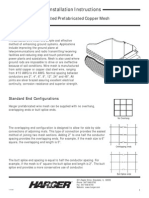 Installation Instructions: UL Listed Prefabricated Copper Mesh