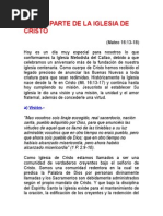MmmmMensaje de Aniversario de La Iglesia SOMOS PARTE de LA IGLESIA de CRISTO