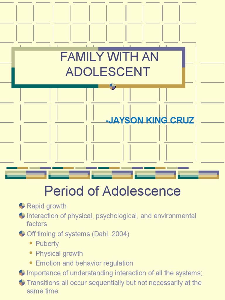 Family With An Adolescent | PDF | Adolescence | Tourette Syndrome