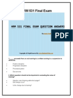 HRM 531 Final Exam Latest UOP Course Assignments