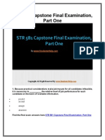 STR 581 Capstone Final Exam Part One Latest Online HomeWork Help