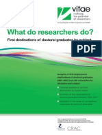 What Do Researchers Do WDRD by Subject Vitae Jun 2009