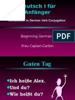 German - Verb Conjugation - I