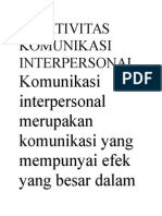 Komunikasi Interpersonal