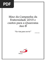 Partituras Campanha Fraternidade 2015