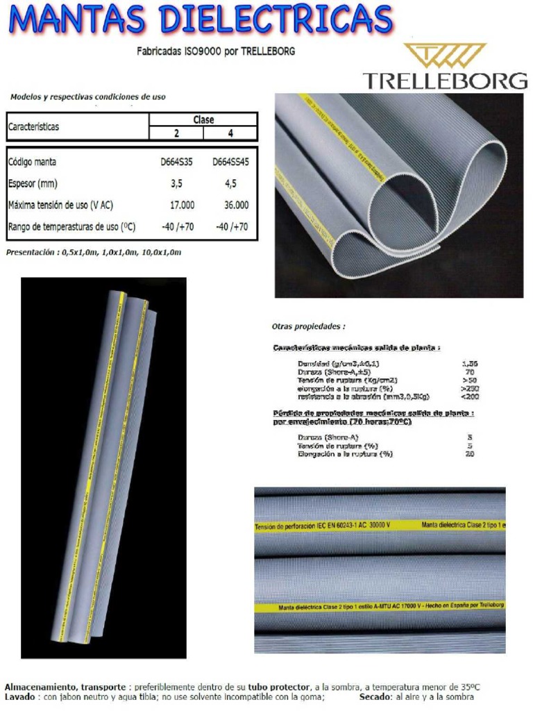 Tapete Dielectrico Trelleborg Pdf