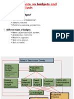 A Short Note On Budgets and Variance Analysis: What Is A Budget? Why Do We Need Budgets?