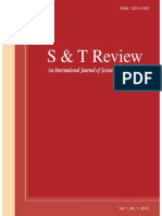 Sand T Review Journal Vol 1 No 12012