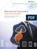 What Does The Cloud Mean To: Enterprise Security?
