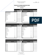 Bachelor of Science Architecture: First Year