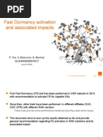 Fast Dormancy and Enhanced Cell FACH V1 - OLN