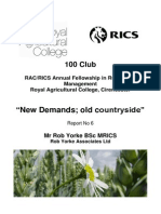 'New demands; old countryside.' 2011 Exc Summary and interviews