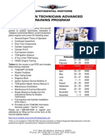 Aviation Technician Advanced Training Program: Course Description