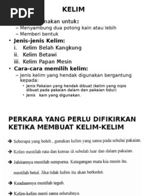 Jenis Kelim Pdf