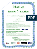 School-Age Summer Symposium