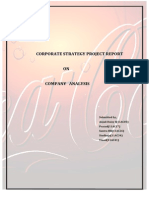 Corporate Strategy Project Report