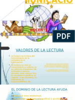 COMUNICACIÒN Valores de La Lectura