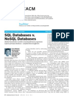 Stonebraker SQL vs NoSQL 2010