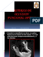 Criteros de Oclusión Funcional PDF