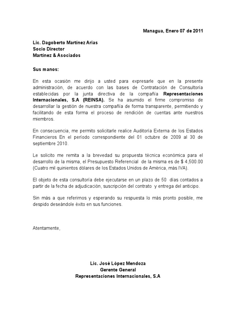 Memorando de Invitación | PDF