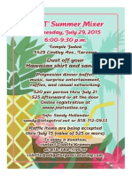 JNET Summer Mixer - 7-29-15 Flyer