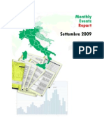 Monthly Report Settembre 2009