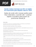 Ações Para Ficar Milionário _ Empiricus Research - Análises de Investimentos