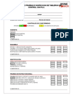 Formato Protocolo de Prueba para Tableros