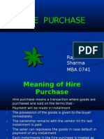 Hire Purchase