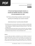 artigo sobre a teoria das representações sociais