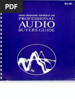 Audio Magazine Presents The Prof. Audio Buyers Guide (1968)