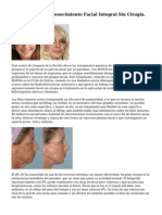 Mesoplastia. Rejuvenecimiento Facial Integral Sin Cirugia.
