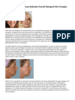 Mesoplastia. Rejuvenecimiento Facial Integral Sin Cirugia.