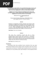 Download Analisis Kesalahan Siswa Dalam Menyelesaikan Masalah by komarudin SN270036725 doc pdf