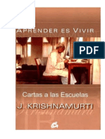 Cartas A Las Escuelas Volúmenes I Y II (Jiddu Krishnamurti)