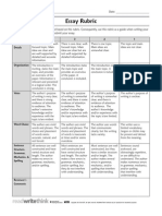 Essay Rubric