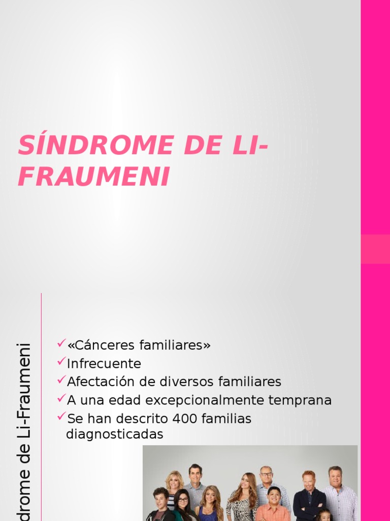 Síndrome de Li-Fraumeni | PDF | Gen supresor de tumores | Mutación