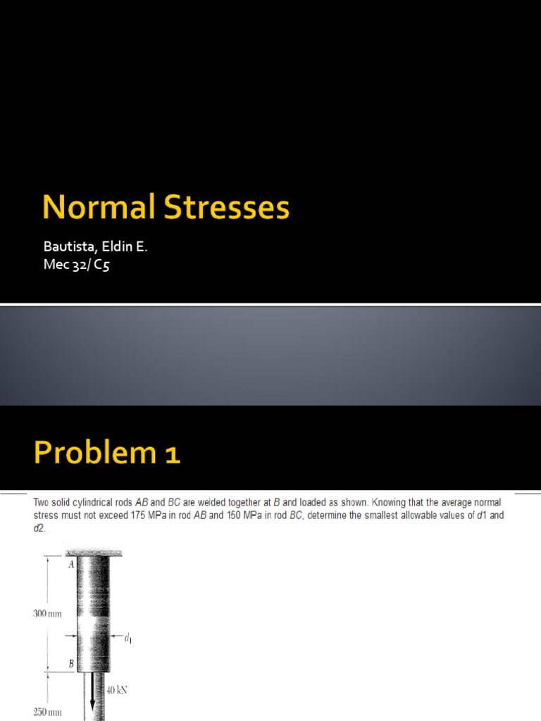 Normal Stress | PDF