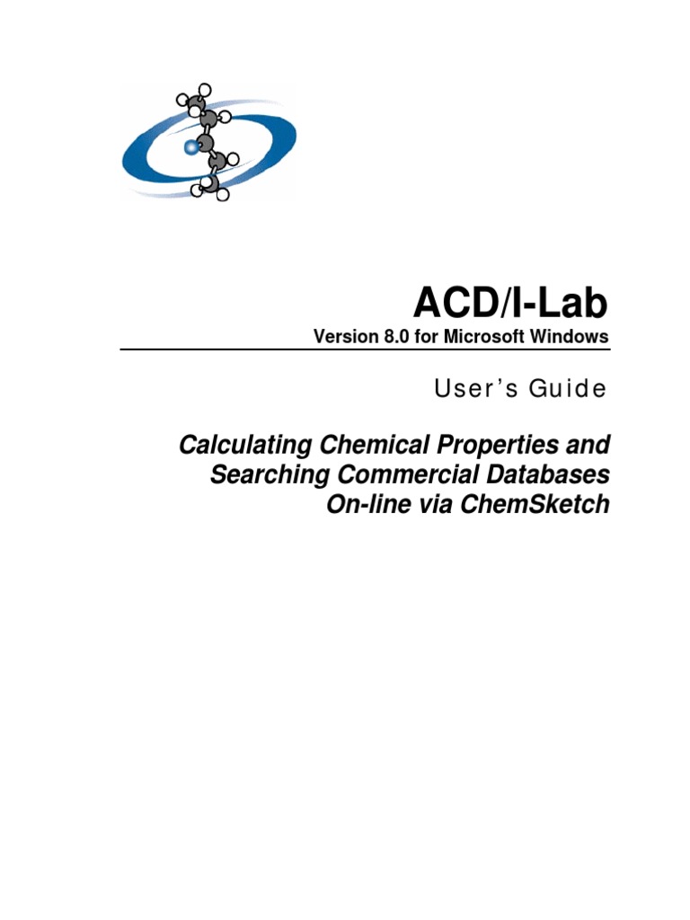 Acd/I-Lab: Calculating Chemical Properties and Searching Commercial ...