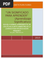 Ponencia APRENDIZAJE SIGNIFICATIVO