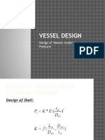 Vessel Design: Design of Vessels Under External Pressure