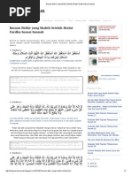 Bacaan Wirid Dan Dzikir Setelah Sholat Fardhu