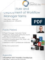 Architecture and Deployment of Workflow Manager Farms