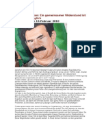 Abdullah Öcalan - Ein gemeinsamer Widerstand ist nun unumgänglich (10.02.2010)