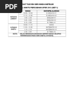 Jadual Trial Upsr