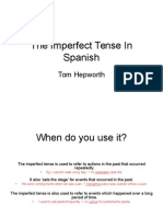 The Imperfect Tense in Spanish